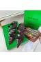 Bottega Veneta BV Punto Slingback Sandali Cioccolato pelle di Agnello Bottega Veneta Scarpe