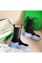 Bottega Veneta BV Gomma Chelsea Boots Blu Suola Bottega Veneta Scarpe