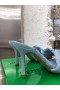 Bottega Veneta Lido Sandali Azzurro Intrecciato In Pelle Bottega Veneta Scarpe