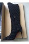 Christian Louboutin Alta Botta Pennacchio Stivali 100mm Suede Borchie Nero