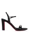 Christian Louboutin Atmospheria Sandalo 85mm Pelle Nappa Nera CL Scarpe