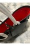 Christian Louboutin Est Ovest Cabata Tote Bag In Pelle Di Vitello Picchi Nero Christian Louboutin Borse