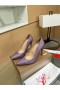 Christian Louboutin Pulcino Caldo 100 Pompe Di Strass Impreziosito Pelle Viola