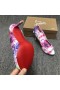 Christian Louboutin Pulcino Caldo Pompe di 120mm Crepe Satin Fiore di Stampa Multicolor