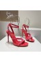 Christian Louboutin Mafaldina Picchi di Sandali 100mm in vernice Rosa
