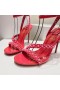 Christian Louboutin Mafaldina Picchi di Sandali 100mm in vernice Rosa