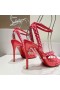 Christian Louboutin Mafaldina Picchi di Sandali 100mm in vernice Rosa