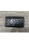 Christian Louboutin Paloma Clutch in Coccodrillo Goffrato Pelle di Vitello e Picchi Loubinthesky Nero