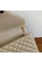 Saint Laurent Media Busta Borsa Beige In Pelle A Grana Saint Laurent Borse
