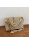 Saint Laurent Media Busta Borsa Beige In Pelle A Grana Saint Laurent Borse