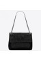 Saint Laurent Media Niki Borsa Di Camoscio Nero Saint Laurent Borse