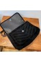 Saint Laurent Media Niki Borsa Di Camoscio Nero Saint Laurent Borse