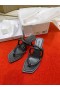 Jimmy Choo 70 Muli Diapositive Cinturino In Pelle Nero