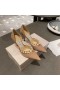 Jimmy Choo Aurelie 85 Pompe Di Vernice Perla Abbellimento Nudo