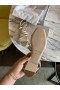 Jimmy Choo Meira Oro Sandali Di Cuoio Abbellimento Di Cristallo