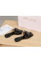 Jimmy Choo Diapositive Pelle Di Vitello Cerniera Borsa Nero