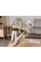 Jimmy Choo Diapositive Pelle Di Vitello Cerniera Borsa Oro
