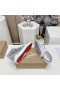 Christian Louboutin Lou Picchi di Alta top Sneakers in Pelle e Tessuto Argento