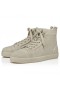 Christian Louboutin Louis Sneakers High-Top Veau Velours Albatre Christian Louboutin Scarpe