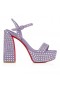 Christian Louboutin Movida Jane Sandalo Strass Boum 130mm Sandali Parme Christian Louboutin Scarpe
