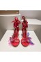 Christian Louboutin Alyah Sandali 85mm PVC in Pelle Iridescente Rosa