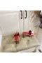 Christian Louboutin CL Muli 50mm Malha Tessuto Stampato Rosso CL Scarpe