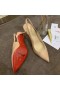 Christian Louboutin Chiara Sling 80 millimetri Pompe della Pelle verniciata Nuda