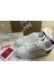 Christian Louboutin Divertimento Louis Junior Scarpe Da Ginnastica Liscia In Pelle Di Vitello Bianco Viola