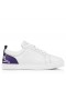 Christian Louboutin Divertimento Louis Junior Scarpe Da Ginnastica Liscia In Pelle Di Vitello Bianco Viola