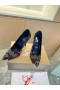 Christian Louboutin Pulcino Caldo Starlight Pompe 100mm Veau Velours Nero