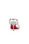 Christian Louboutin Just Queen 70 Mm Muli Glitter in Pelle di Vitello Argento CL Scarpe