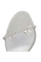 Christian Louboutin Just Queen 70 Mm Muli Glitter in Pelle di Vitello Argento CL Scarpe