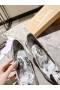 Christian Louboutin Kate Pompe 100mm Grafica Stampata Patent Pelle Grigio