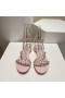 Christian Louboutin Mafaldina Sandali Flat In Vernice Rosa