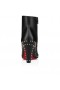 Christian Louboutin Vidura Bottino 85 Mm Basso Stivali Di Pelle Di Vitello Nero Scarpe Christian Louboutin