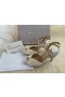 Jimmy Choo Sacora 100mm White Sandali in Raso con Perle