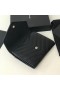 Saint Laurent Compatto Tri Fold Wallet Noir In Pelle Saint Laurent Portafogli