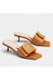 Roger Vivier Fibbia Ricoperta 45mm Muli in Pelle Marrone