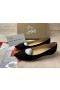 Christian Louboutin Flat Anjalina Nero/nero Pistola in pelle Scamosciata