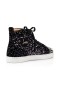 Christian Louboutin High-top Lou Picchi Orlato Nero/argento Velluto