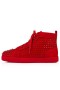 Christian Louboutin High-top Louis Orlato Loubi/loubi Metallo Veau Velours