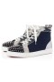 Christian Louboutin Lou Picchi Orlaato Versione Marine In Pelle Scamosciata