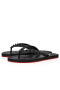 Christian Louboutin Loubi Flip Donna Piatta In Gomma Nera
