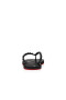 Christian Louboutin Loubi Flip Donna Piatta In Gomma Nera