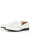 Christian Louboutin Oxford Alcun Soldo Piatto Bianco Di Vitello