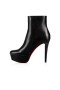 Christian Louboutin Piattaforme Bianca Bottino 120 mm in Pelle Nera