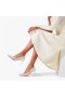 Christian Louboutin, Pompa di Kate Draperia 85mm Bianco-argento/avorio/lin Blu Net