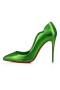 Christian Louboutin Pompe di Pulcino Caldo in Pelle 100mm Spinaci/lin Spinaci Scarpe