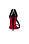 Christian Louboutin Sandalo Astridal 100 mm Nero/lin vernice Nera