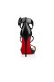 Christian Louboutin Sandalo Choca Lux 120 mm, Nero/argento Pelle